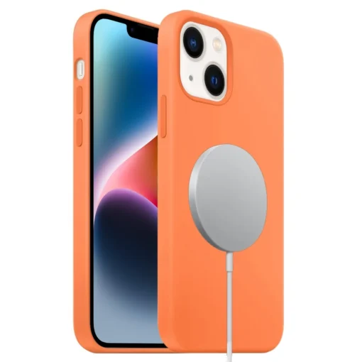 iPhone 15 PLUS MagSafe umbris pehmest silikoonist Oran